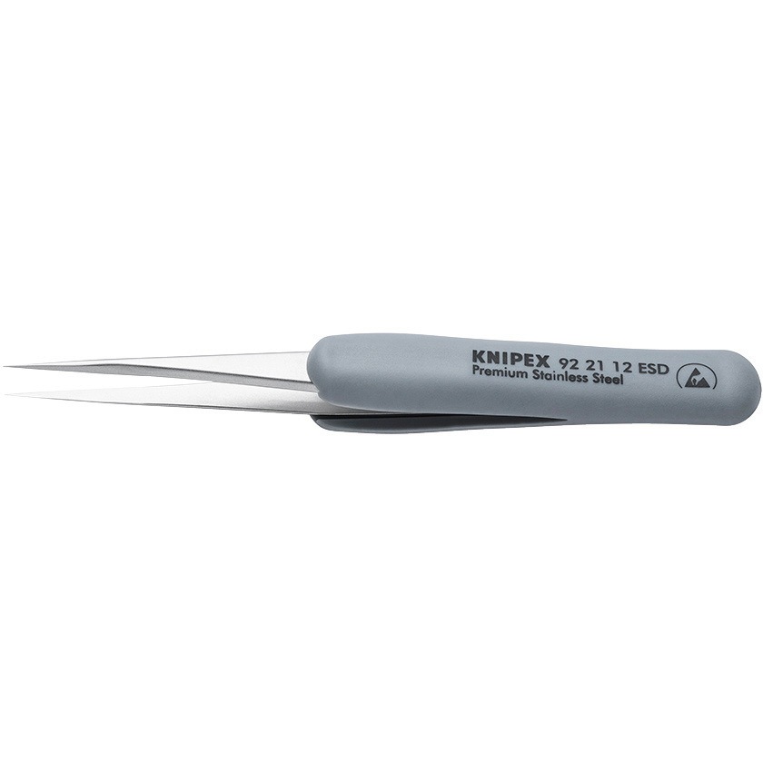 9221-12ESD ラバーグリップ付きピンセット KNIPEX(クニペックス) ステンレス製