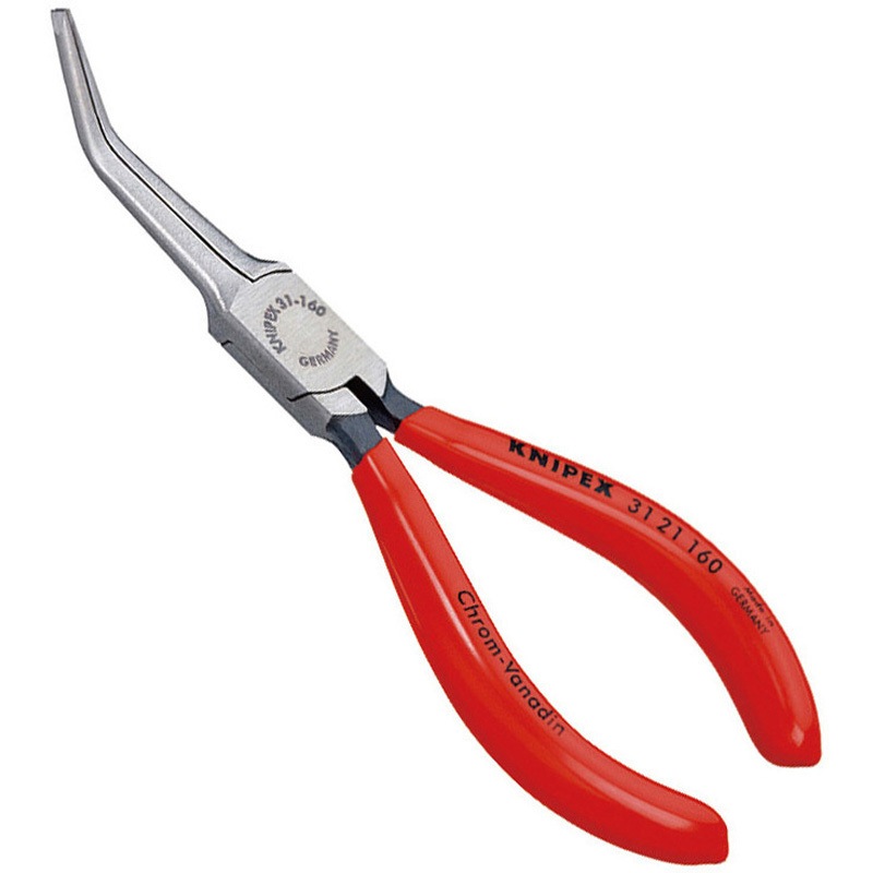 3121-160 45゜先曲ニードルノーズプライヤー 1丁 KNIPEX(クニペックス) 【通販モノタロウ】