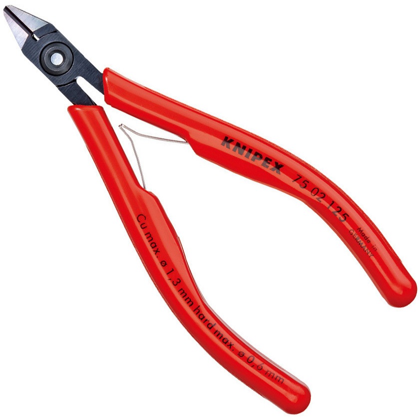 7502-125 エレクトロニクスニッパー 1丁 KNIPEX(クニペックス) 【通販モノタロウ】