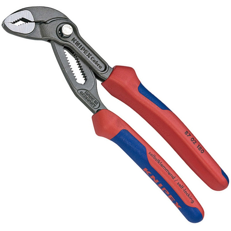 8702-180SB COBRA ウォーターポンププライヤー 1丁 KNIPEX(クニペックス) 【通販モノタロウ】
