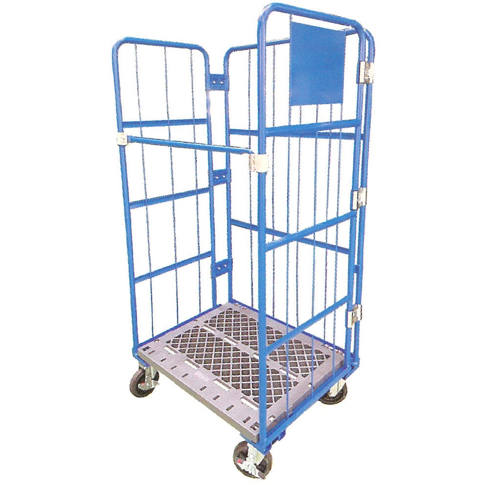 WB-RC-1-1 輸送用カゴ台車 樹脂製床板 1個 ホワイトバリーン 【通販モノタロウ】