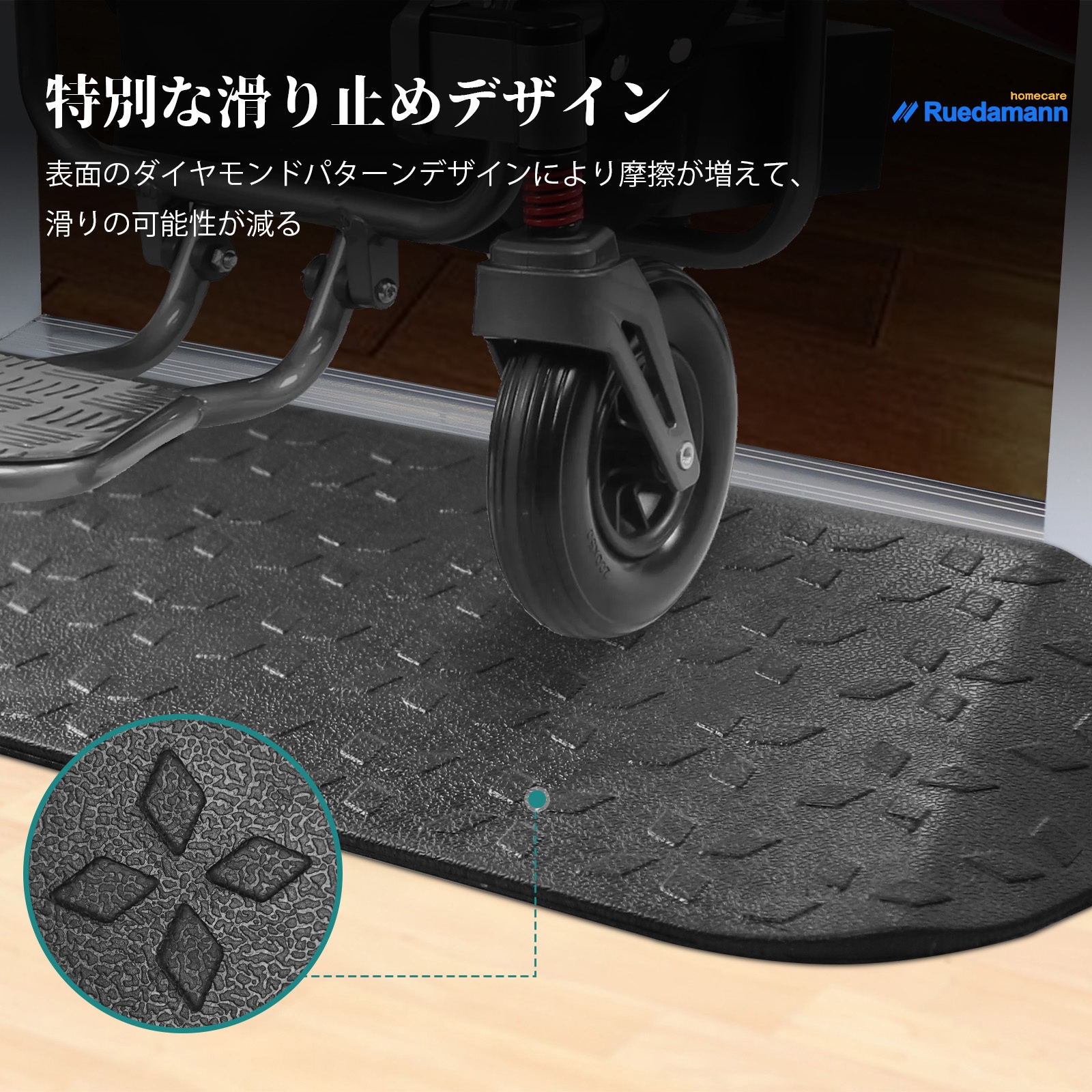 LXXW ゴム製縁石スロープ ゴム製の敷居ランプ、滑り止め縁石ランプマット、車椅子、車道、車、スクーター、階段に適しています(15* LXXW  ゴム製縁石スロープ ゴム製縁石スロープ、車両スロープ、車椅子スロープ、低床車両用ステップスロープ(50x32x11cm) LXXW ゴム製縁石 ... 縁石ランプ ゴム製 車椅子用ランプ 滑り止め 敷居ランプ 3cm 4cm 5cm 6cm 高さ調節可能 ポータブルランプ 屋内 屋外