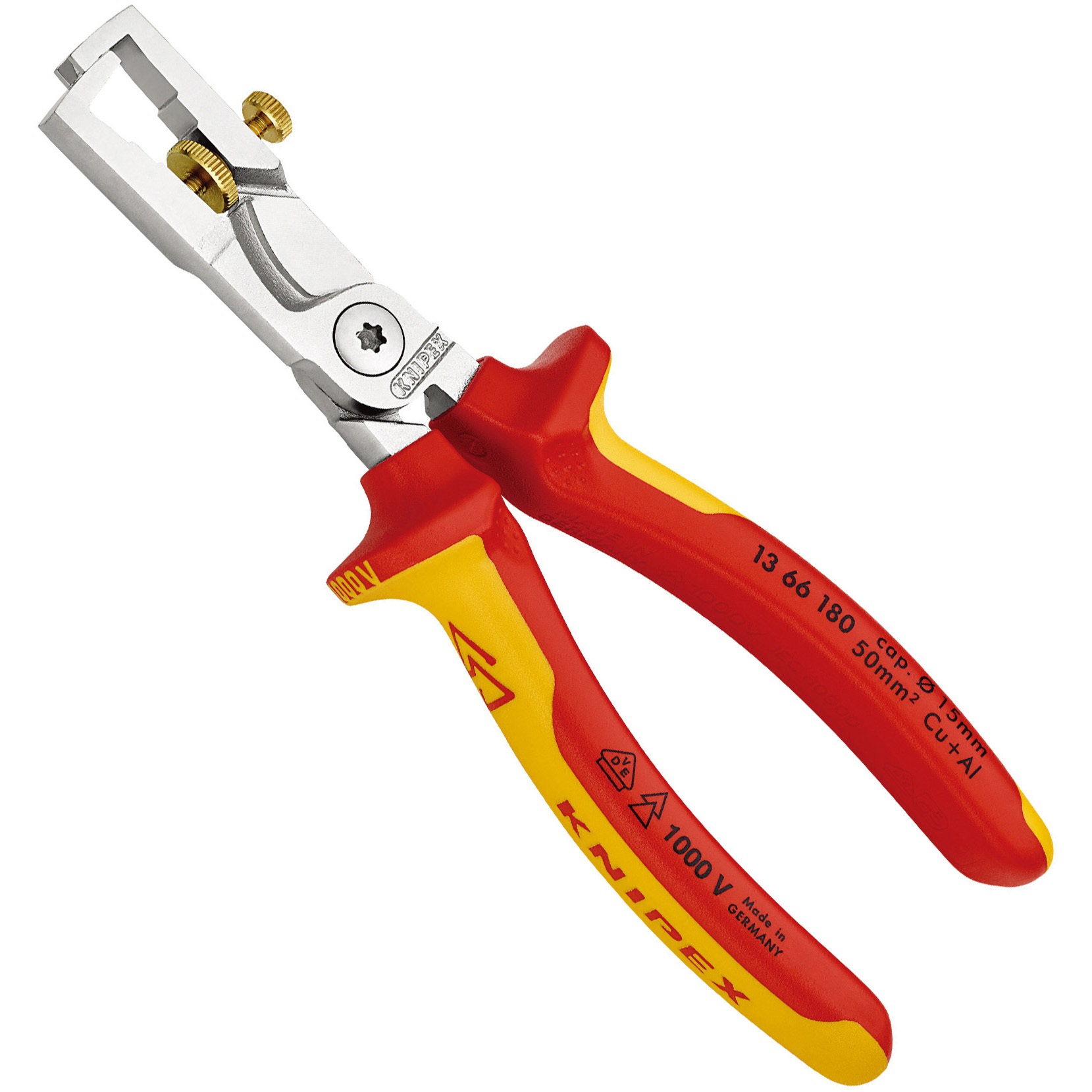 1366-180 絶縁カッティングストリッパー 1丁 KNIPEX(クニペックス) 【通販モノタロウ】