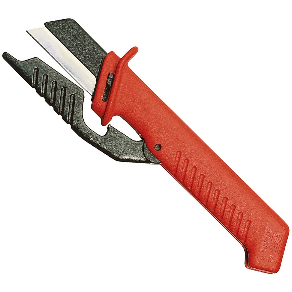 9856SB 絶縁ケーブルナイフ 1000V KNIPEX(クニペックス) 全長190mm  9856SB