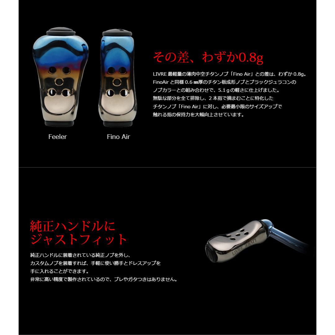 ノブ単体フィーラー 2個 1個 LIVRE(リブレ) 【通販モノタロウ】