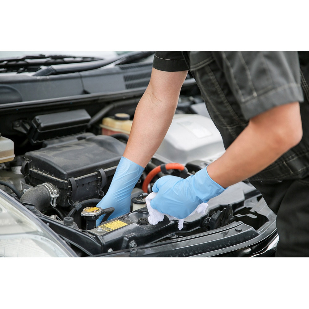 CD711 ニトリルゴム製化学防護手袋 使いきりロングタイプ 50枚入 SHOWA