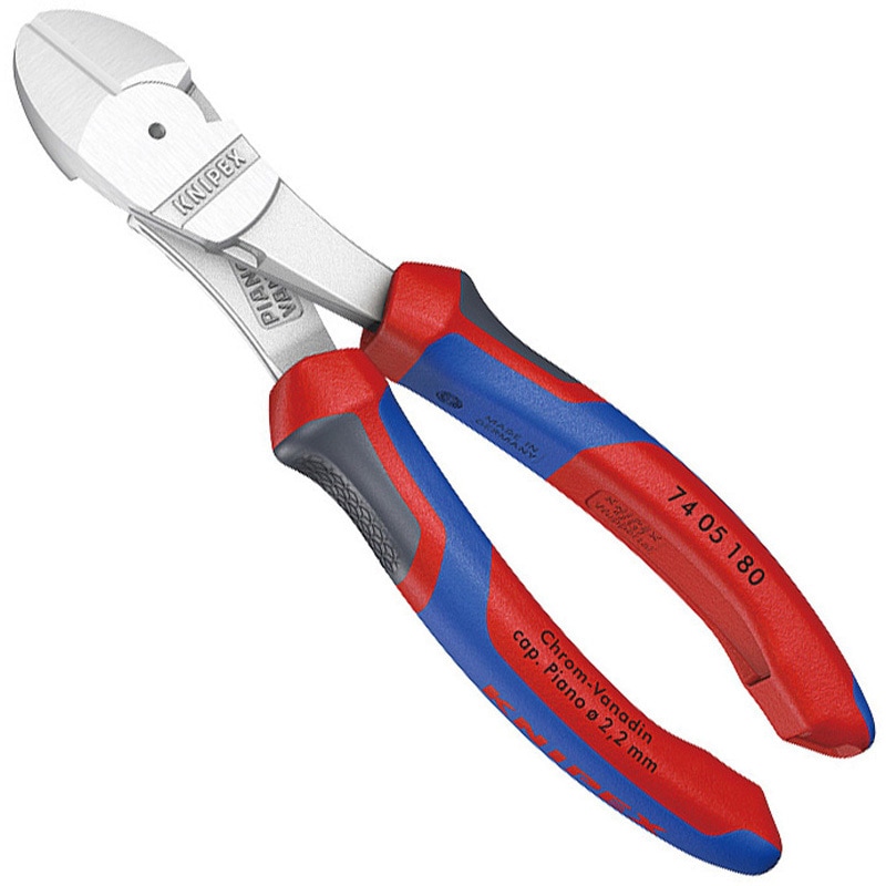 7405-180 強力型斜ニッパー (硬線用) 1丁 KNIPEX(クニペックス) 【通販