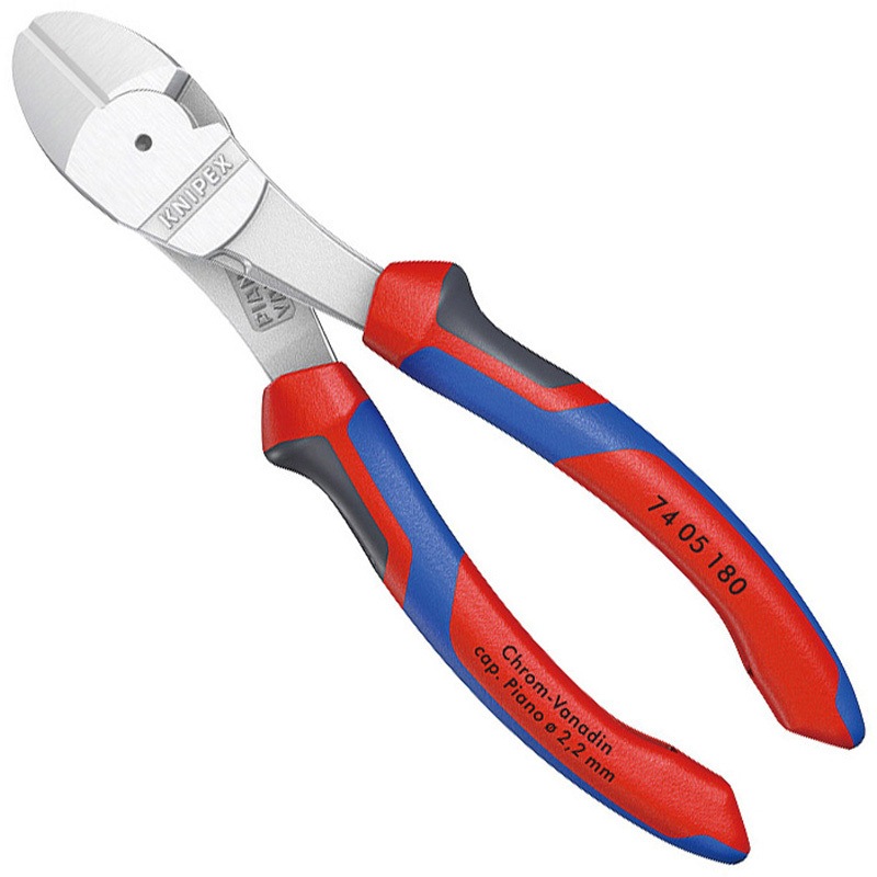 7405-180 強力型斜ニッパー (硬線用) 1丁 KNIPEX(クニペックス) 【通販