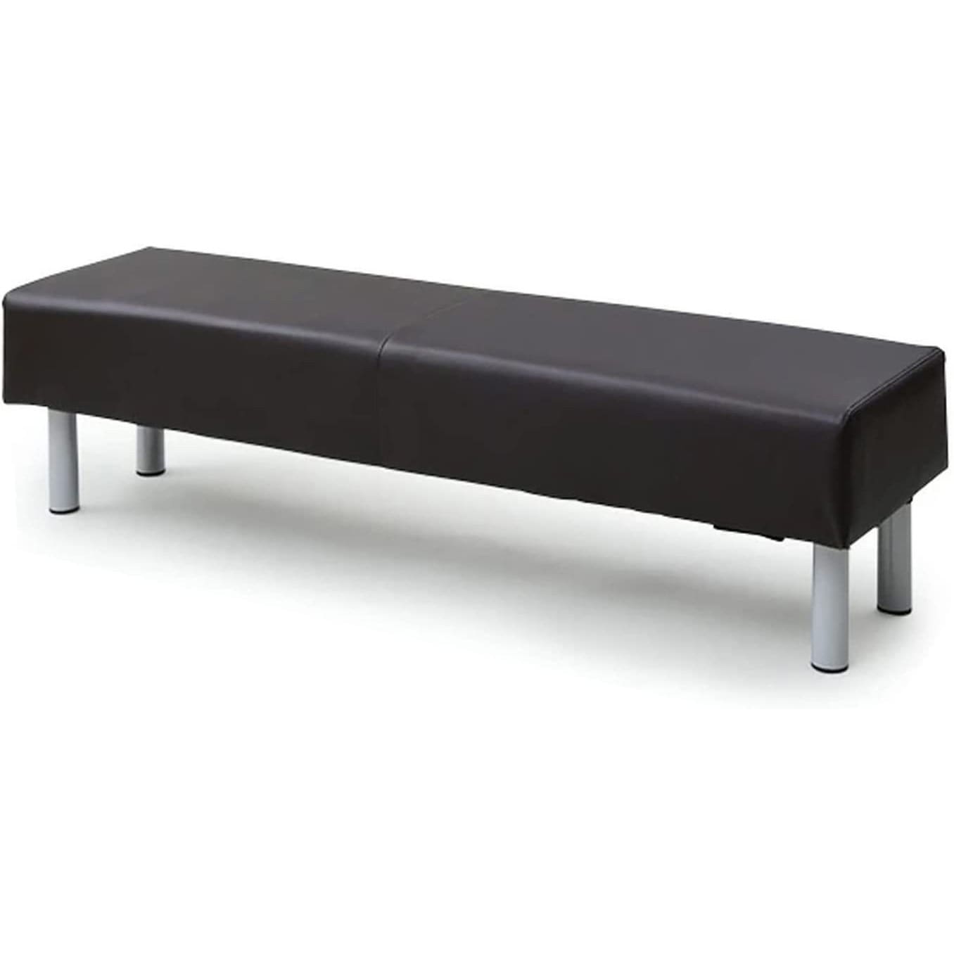 ALB-1500(BR) ロビーチェア YAMAZEN(山善) 合成皮革 ブラウン色 2人