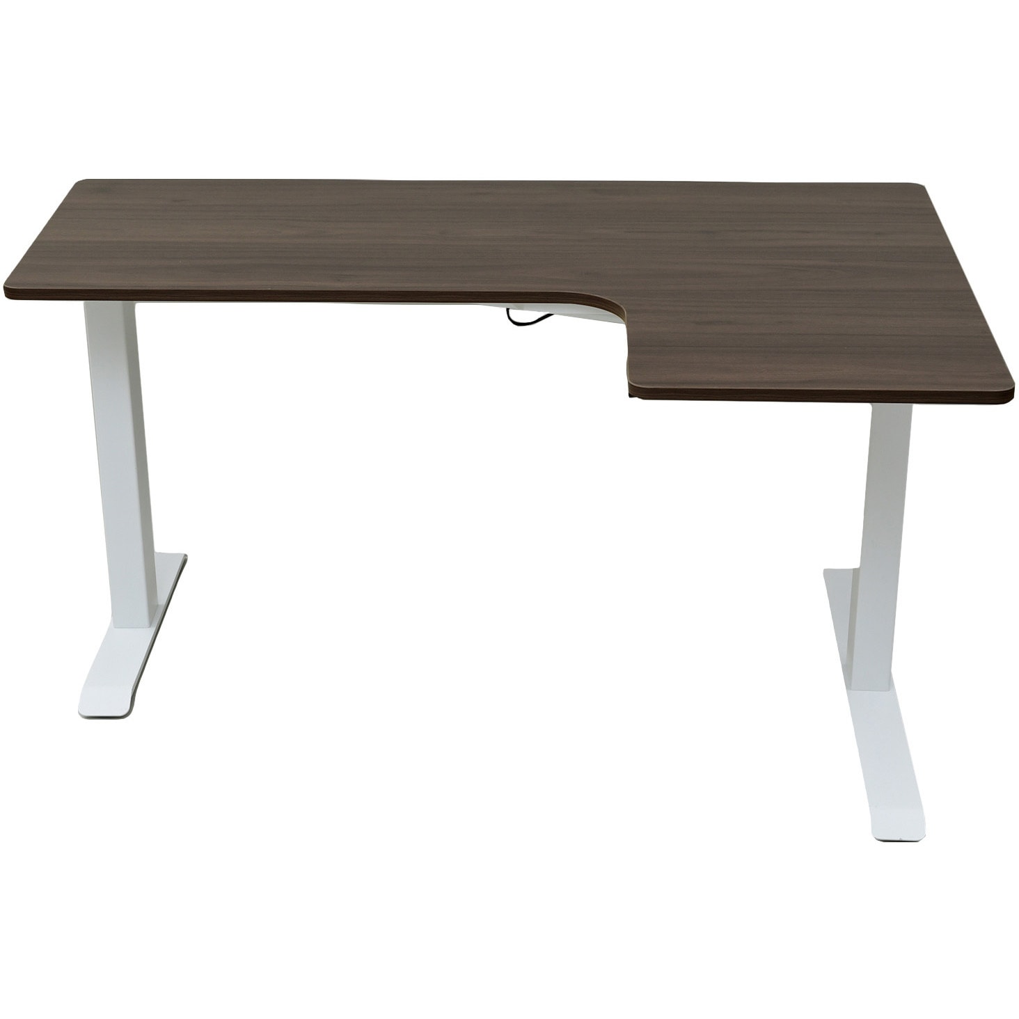 電動昇降式L字デスク PCデスク メモリー機能付き 71~117cm