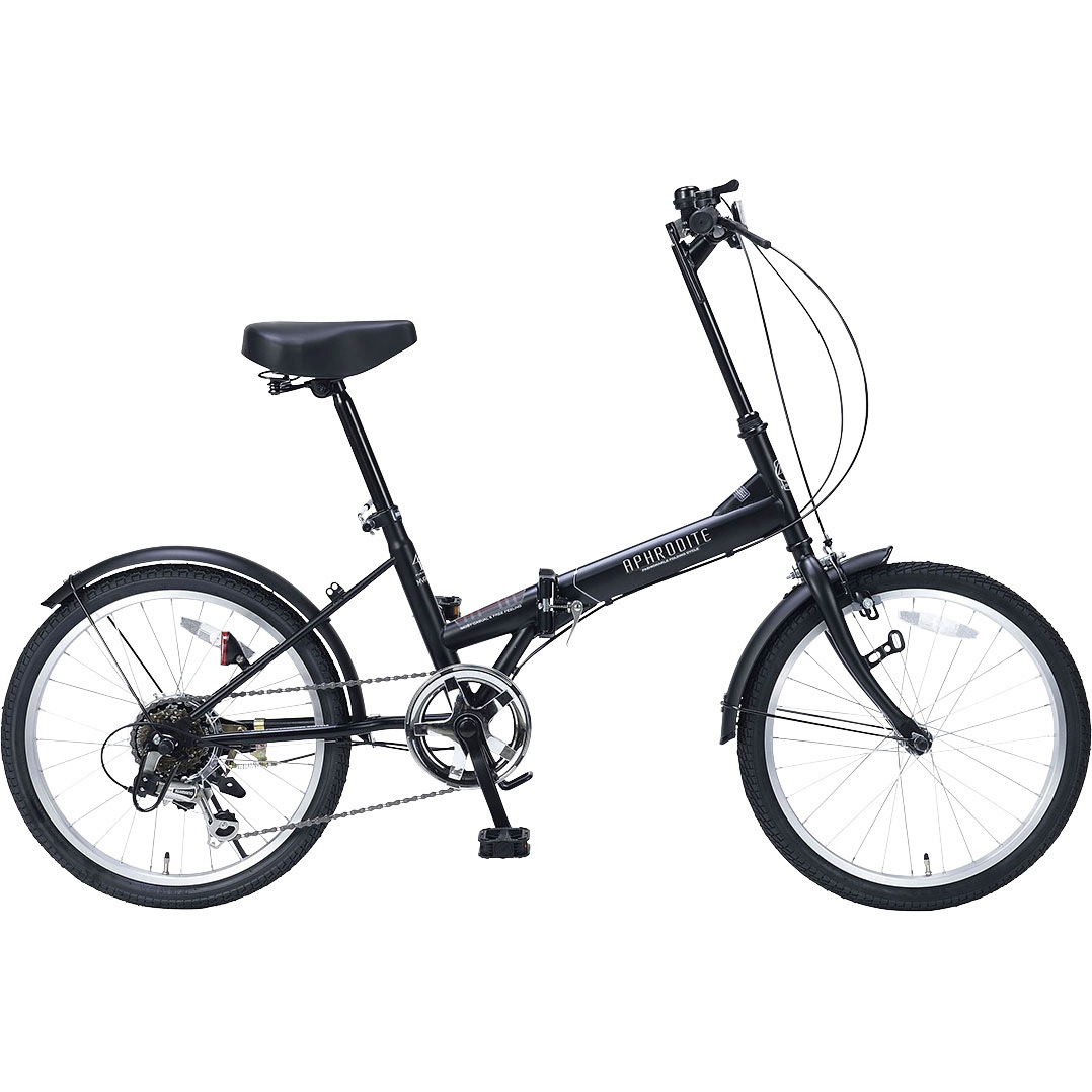 MF-201-BK 折畳自転車20インチ・シマノ6段ギア付MF-201シリーズ 1台