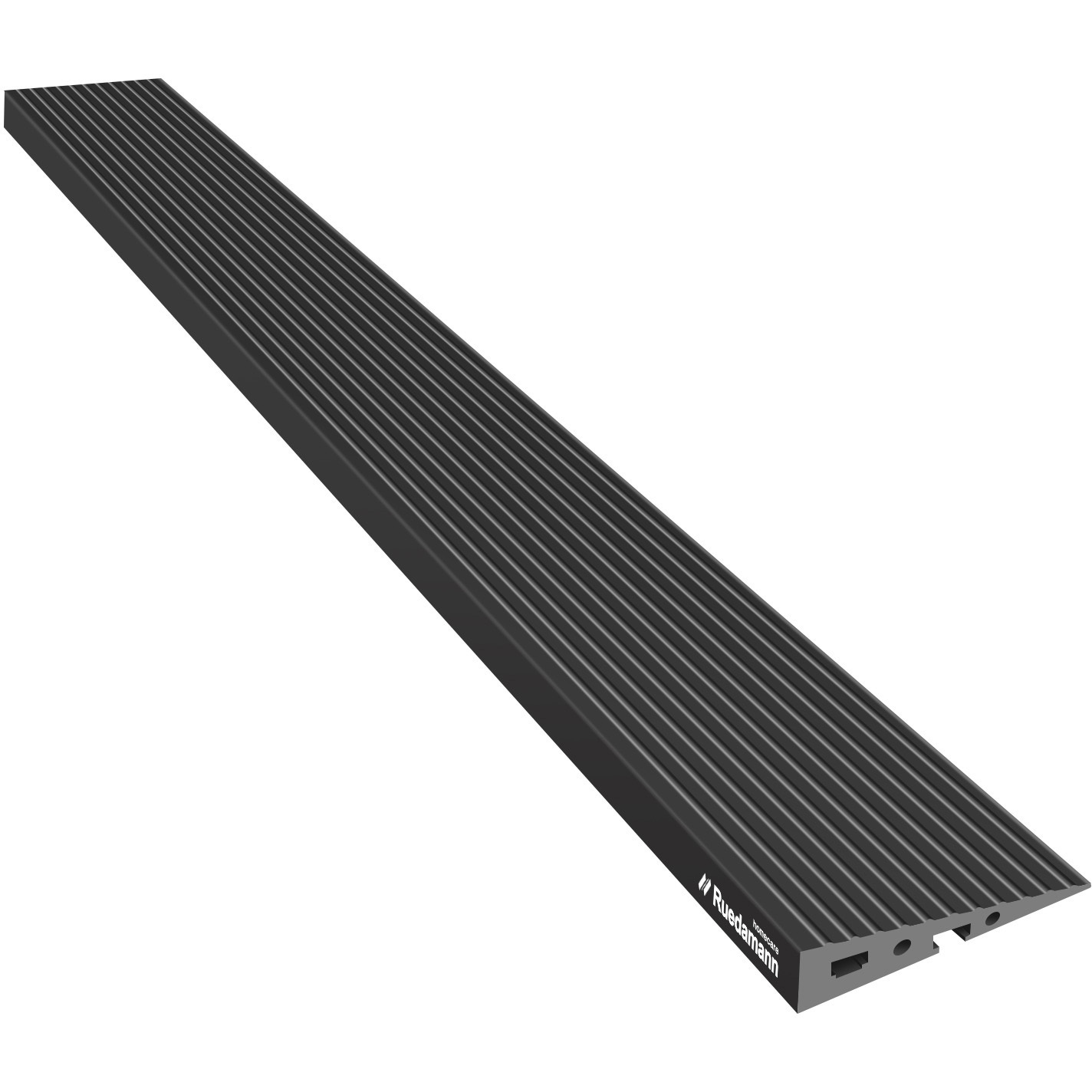 PTR9525BK 段差スロープ PVC材質 カット可能 Ruedamann 奥行き12.5cm幅 