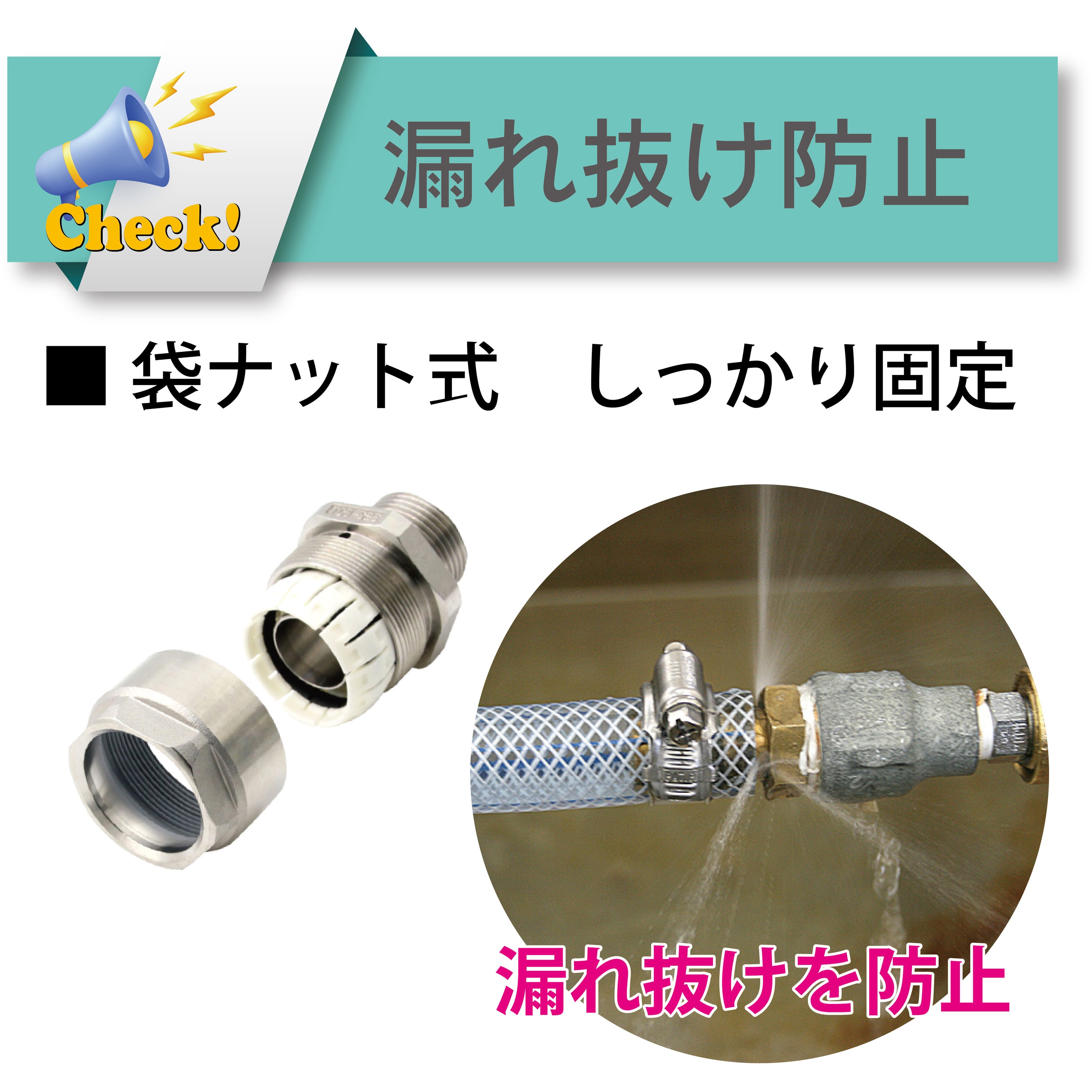 TC3-S15-R3/4 ホース継手 袋ナット式 ステンレス製[トヨコネクタ TC3-S