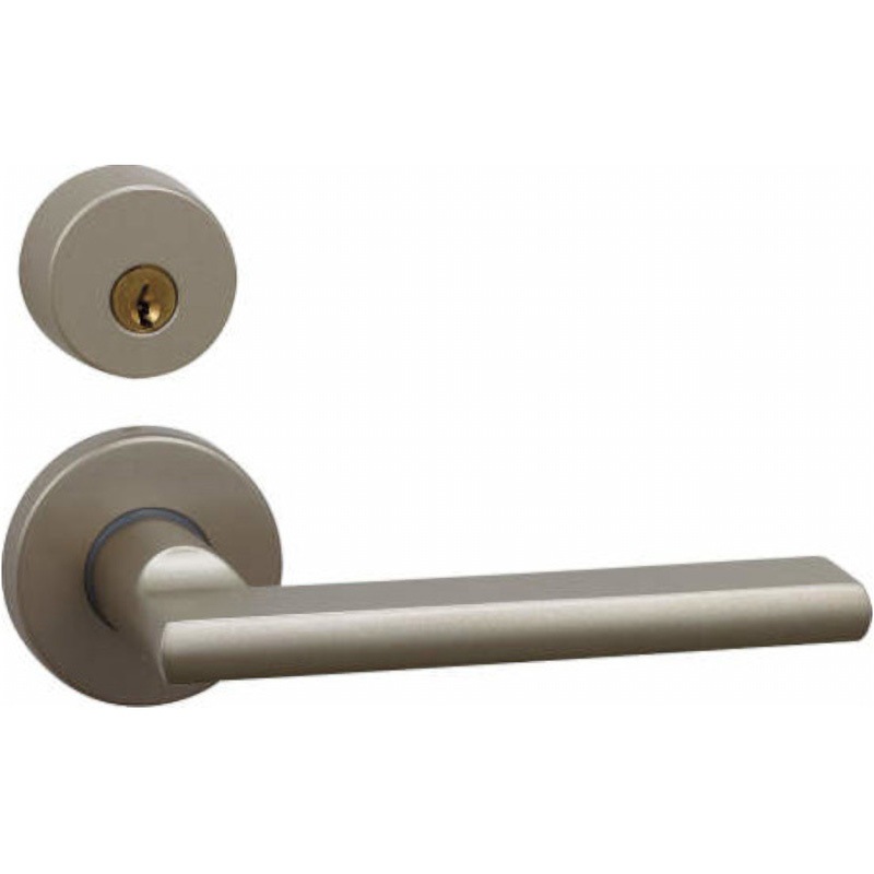 TDB-CC23SMV2 スキスム レバーハンドル 抗ウイルス加工 シルバー 23SMV型  丸座タイプ 永大産業 シリンダー錠タイプ  1個