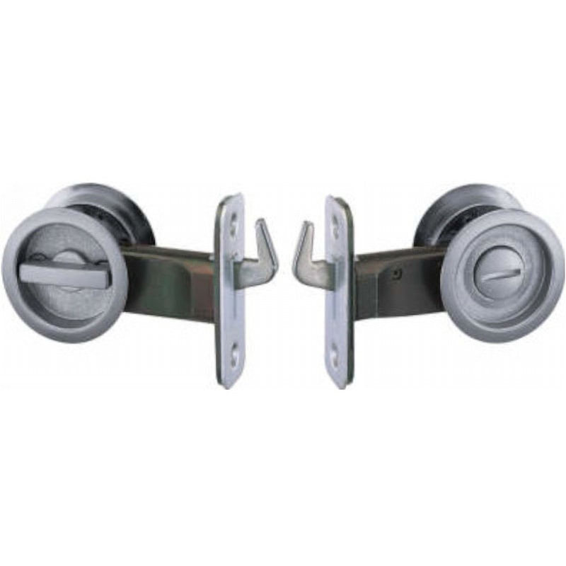 TDB-KMM26MSV スキスム 鎌錠 抗ウイルス加工 シルバー 引き戸用・吊り戸用 セット品 1セット 永大産業 【通販モノタロウ】