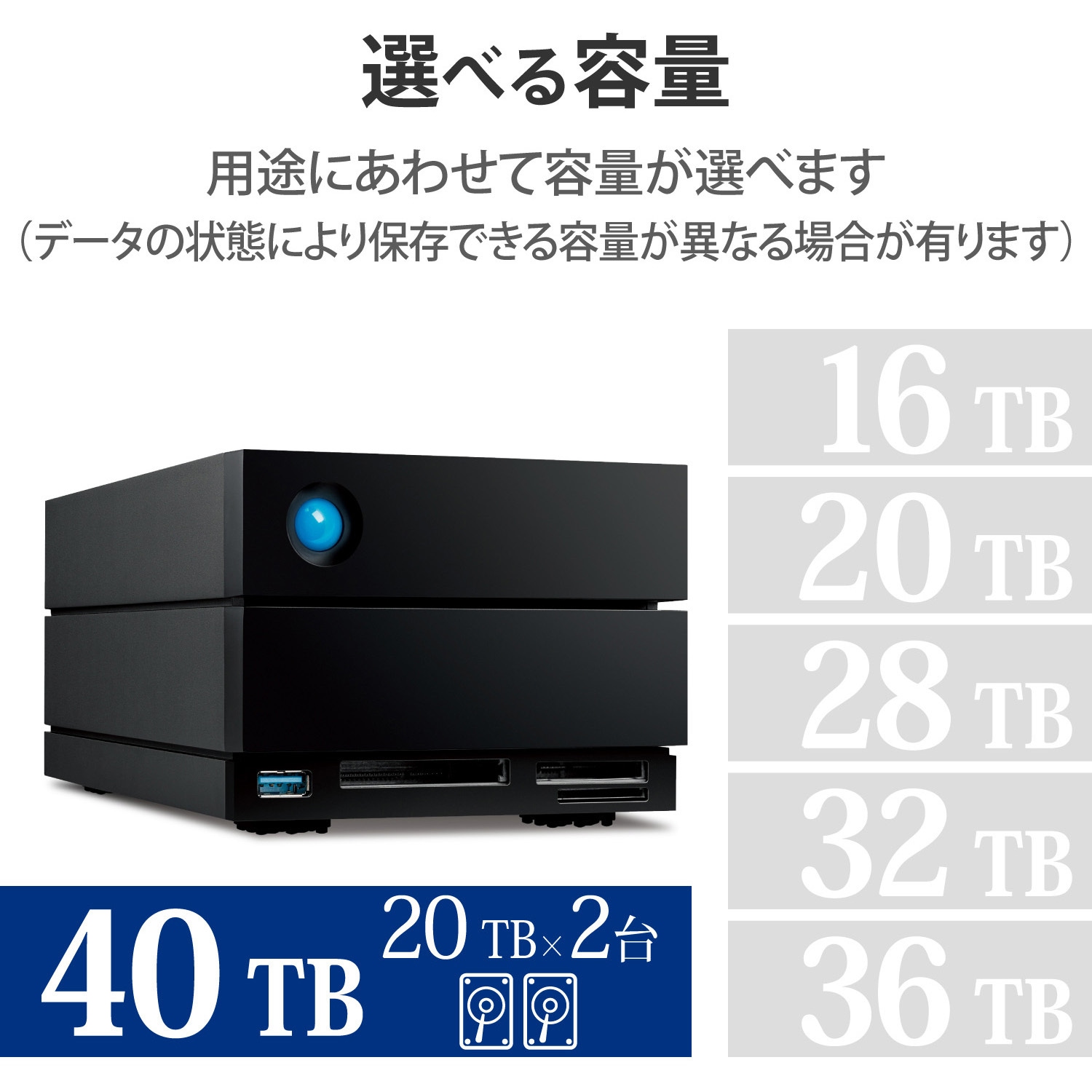 LaCie USB3.0/2.0対応 3.5インチ外付ハードディスク/2TB