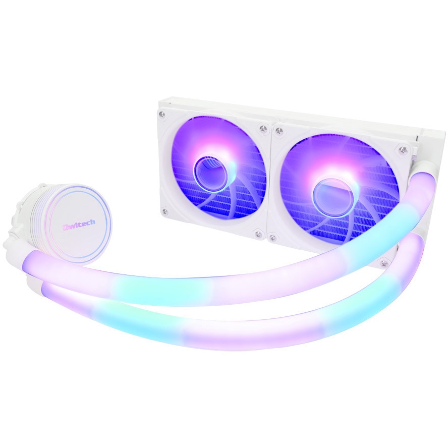 OWL-LCS240ARGB-WH ARGB LED内蔵ヘッド&チューブ 水冷CPU OWL-LCS240ARGB-WH ARGB LED内蔵ヘッド&チューブ 水冷CPU