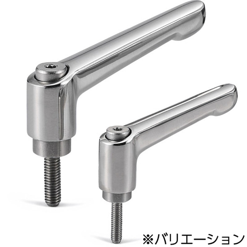 LDMS-8B-20-NI-HP クランプレバー(おねじ・オールステンレス製) LDMS‐NI‐HP 1個 NBK(鍋屋バイテック会社) 【通販モノタロウ】