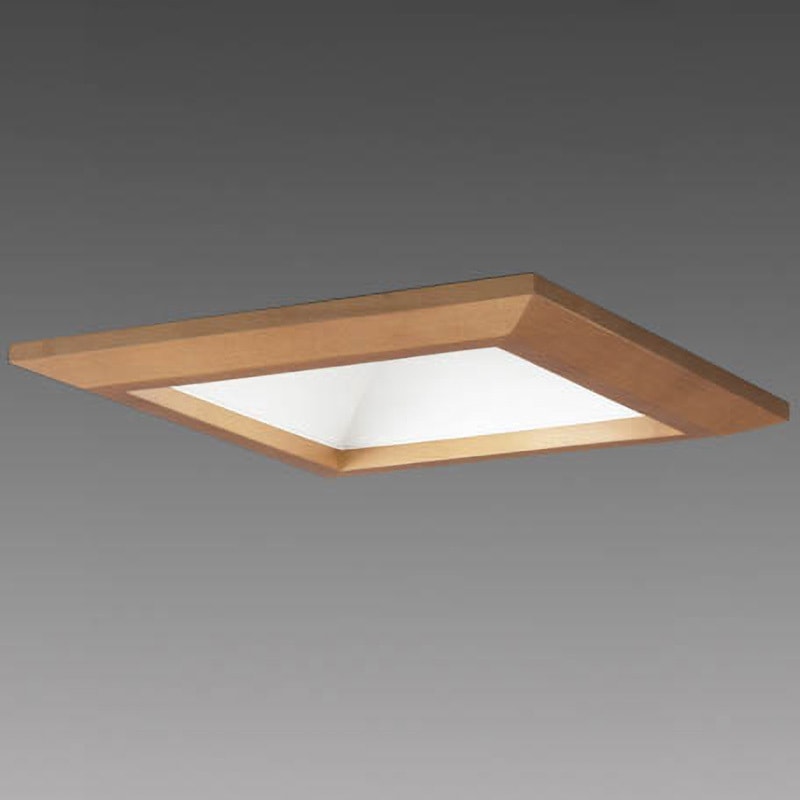 EL-D13/3(152NM)AHN ベースダウンライト 三菱電機 角形木枠タイプ 木製 オークライト色仕上 6500K 昼白色 Ra83 埋め込み寸法□150mm