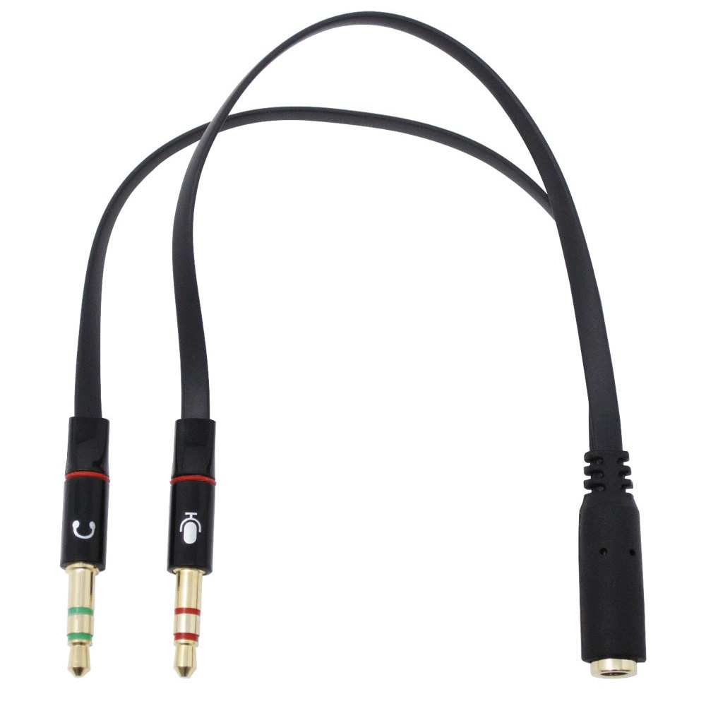 AVC-07A ヘッドフォン+マイクプラグ - 4極ミニジャック分岐ケーブル