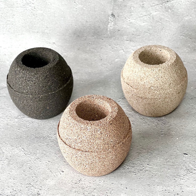 ナチュラル 抗菌 アクアプラントポット(R) 玉(ギョク) S 1個 HACHI