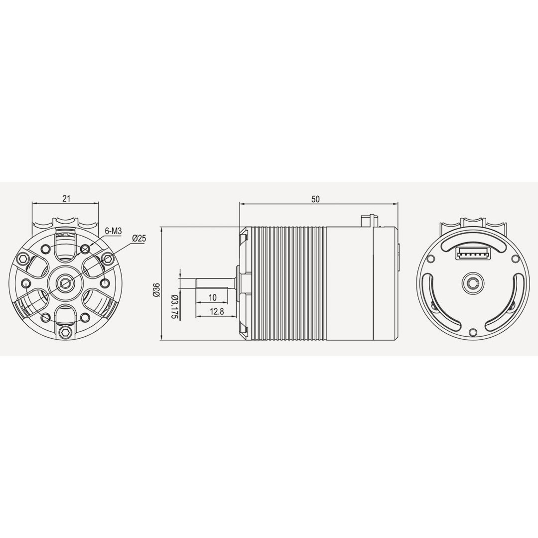 XZ-255TG-P DCブラシレスモーター RED ZONE XZ-TG シリーズ 1個