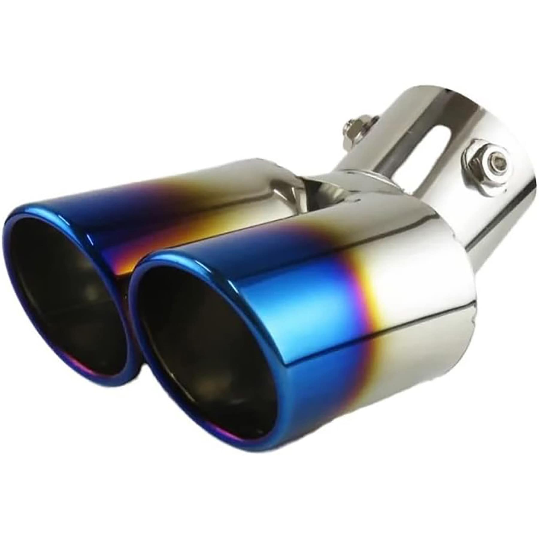 MT-41 カー用品 マフラーカッターチタン W 跳ね上げ 向島自動車用品製作所 寸法128×90×190mm  MT-41 6,798円