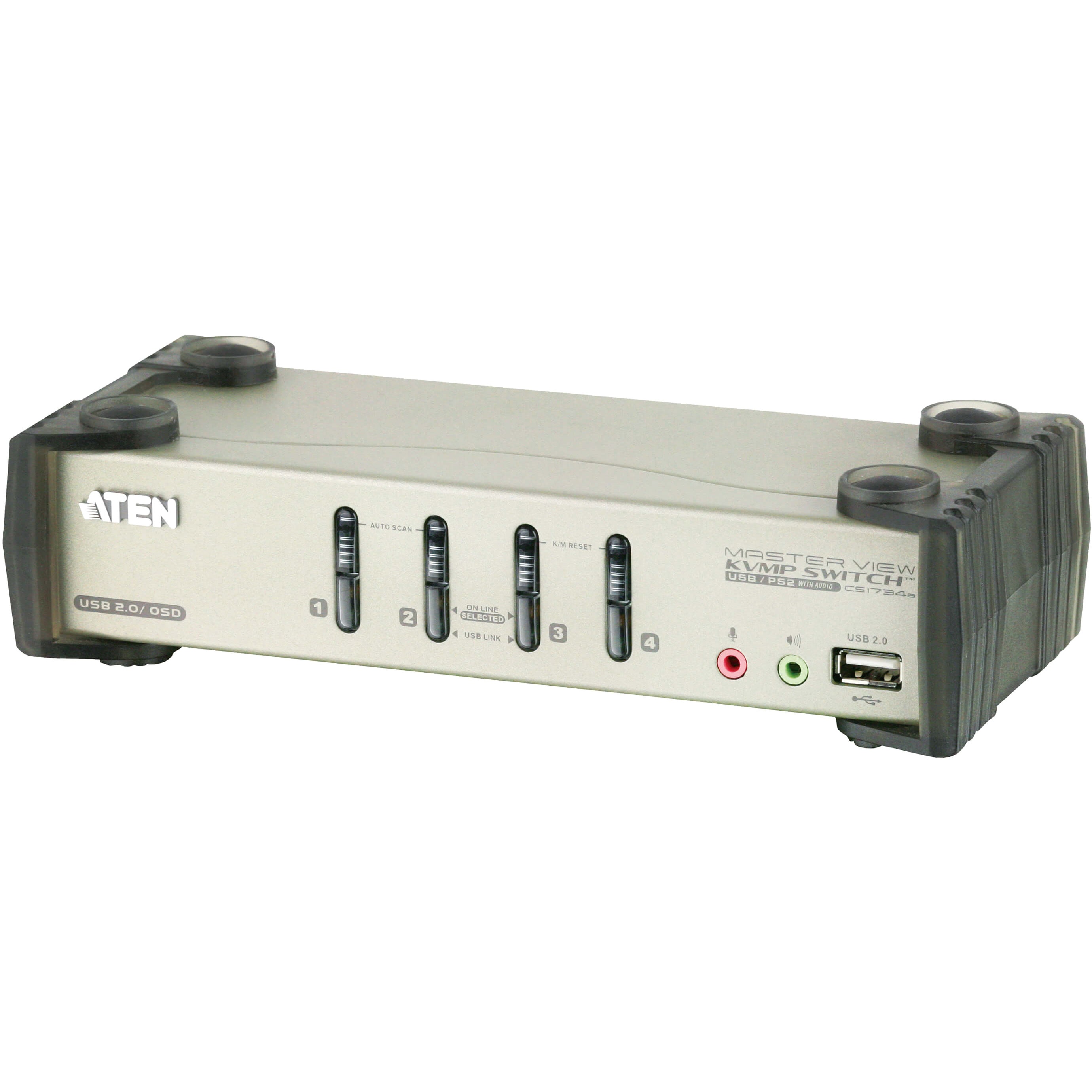 CS1734B KVM切替器 ATEN ポート数4 キーボード/マウスUSB - 【通販
