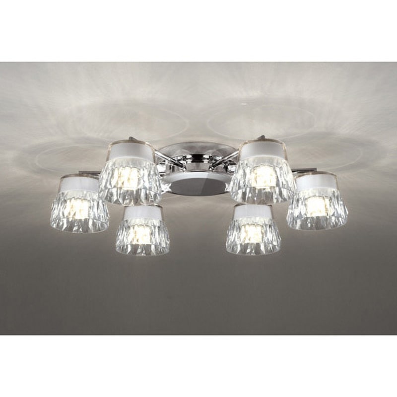 OC257138BR シャンデリア ODELIC(オーデリック) 高演色LED 電球色～昼光色 簡易取付A 適用畳数～8畳 消費電力40.8W   OC257138BR