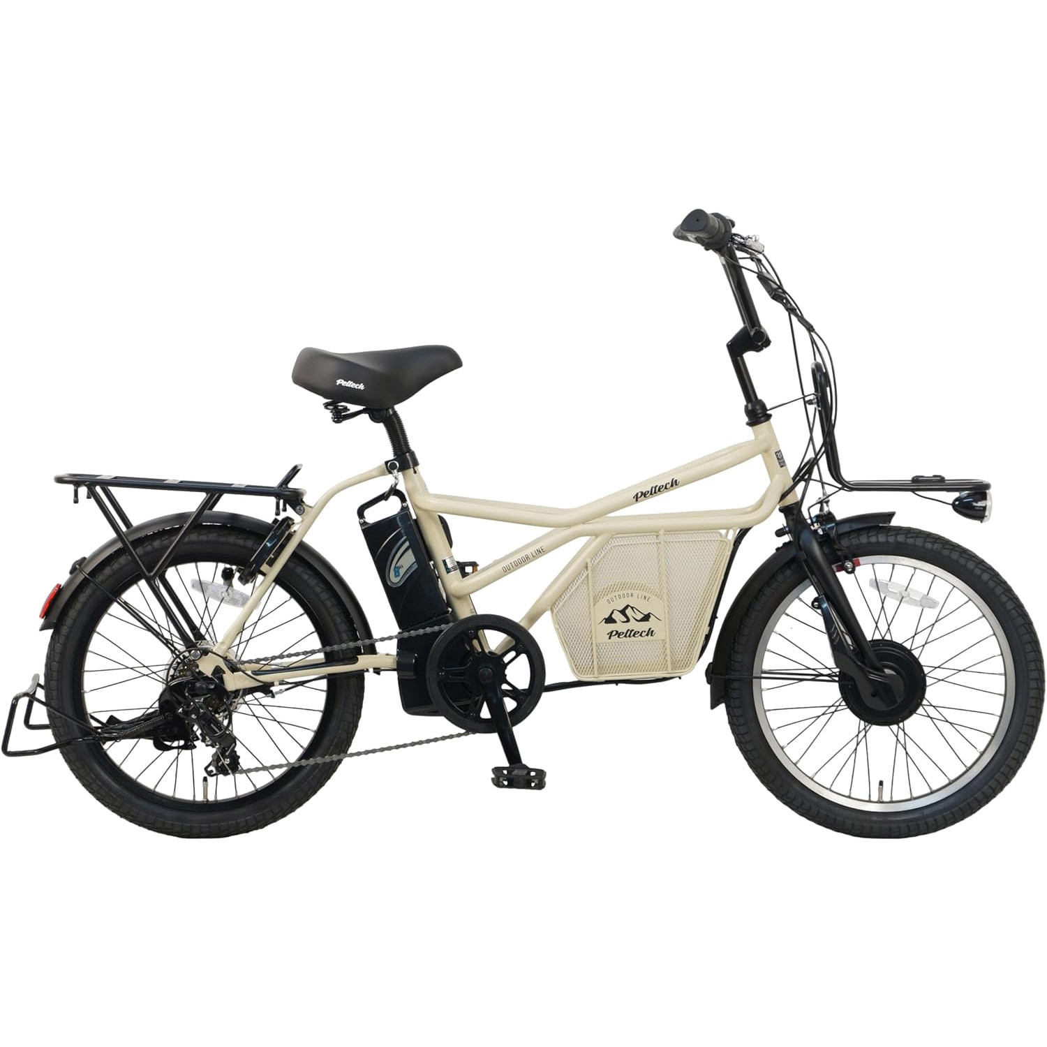 GRC-515L-BE 20型電動アシスト自転車外装7段変速Eカーゴ 1台 PELTECH(ペルテック) 【通販モノタロウ】