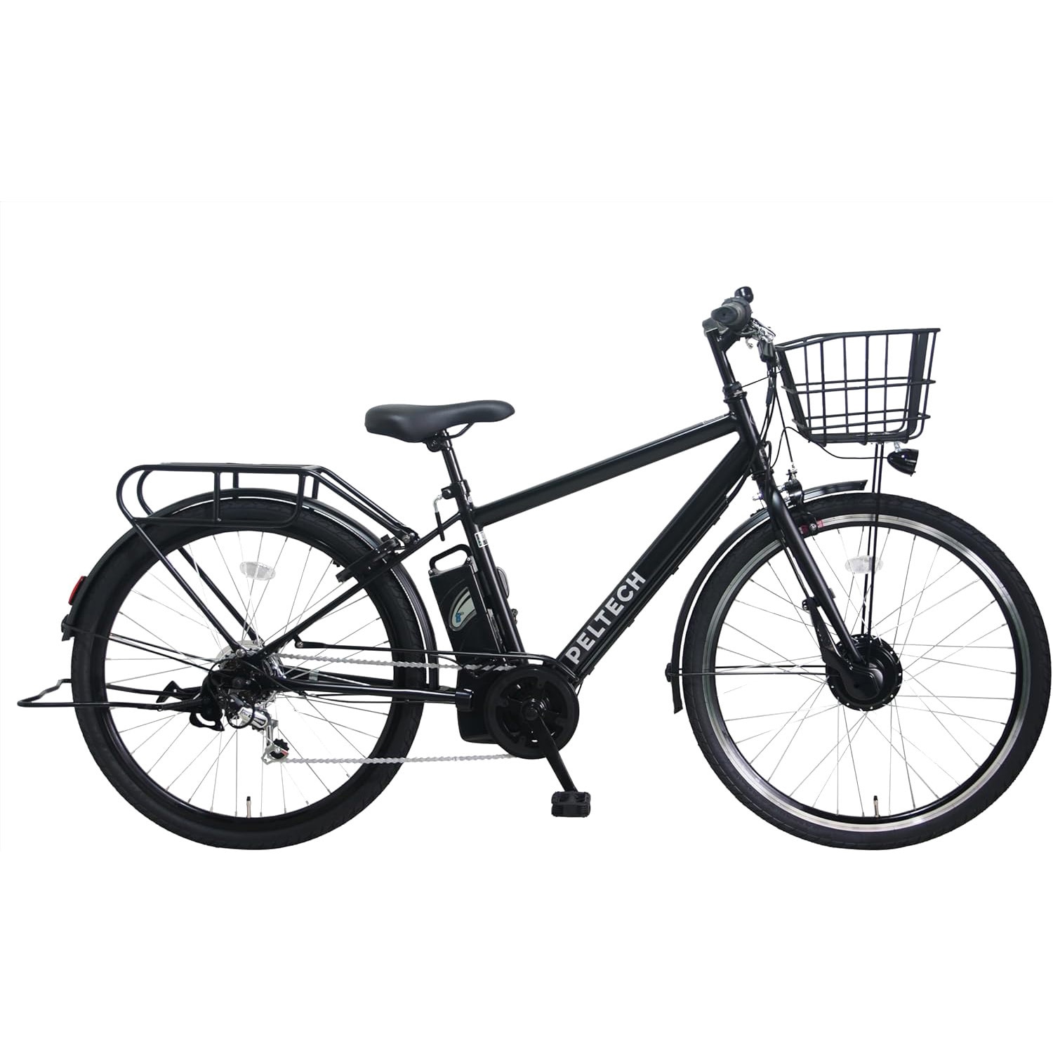 TDA-207ZP-BK 27.5型電動アシストクロスバイク外装6段フル装備(8Ah) 1