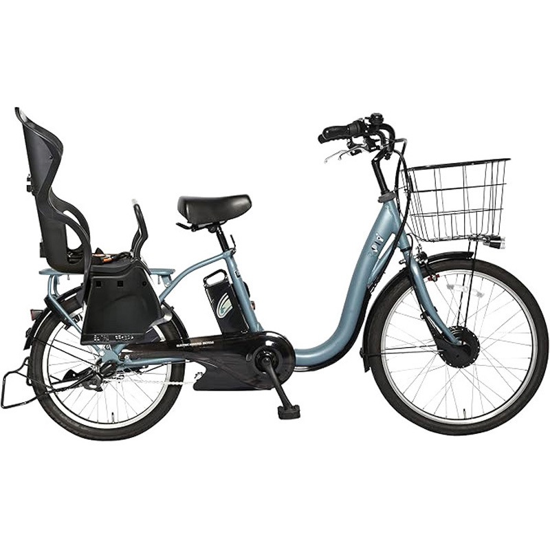 TDH-408LP-12AH-BL 24/20型後チャイルドシート付電動アシスト自転車内装3段変速特別仕様(12Ah) 1台 PELTECH(ペルテック) 【通販モノタロウ】 71,390円