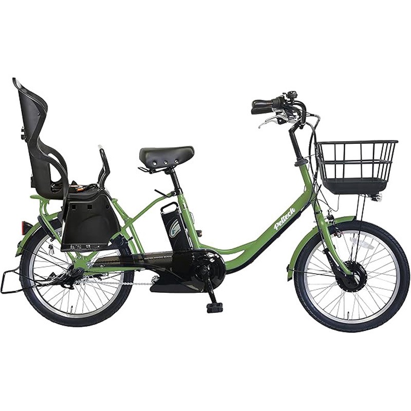 CYCOO Peltech ペルテック TDN-207L 電動アシスト自転車 TDN-207LPC-KH-8AH チャイルドシート付20型電動アシスト自転車内装3段