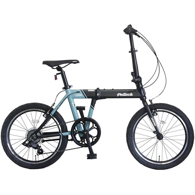 FP-207S-GRY 20型外装7段軽量アルミ折り畳み自転車 PELTECH(ペルテック