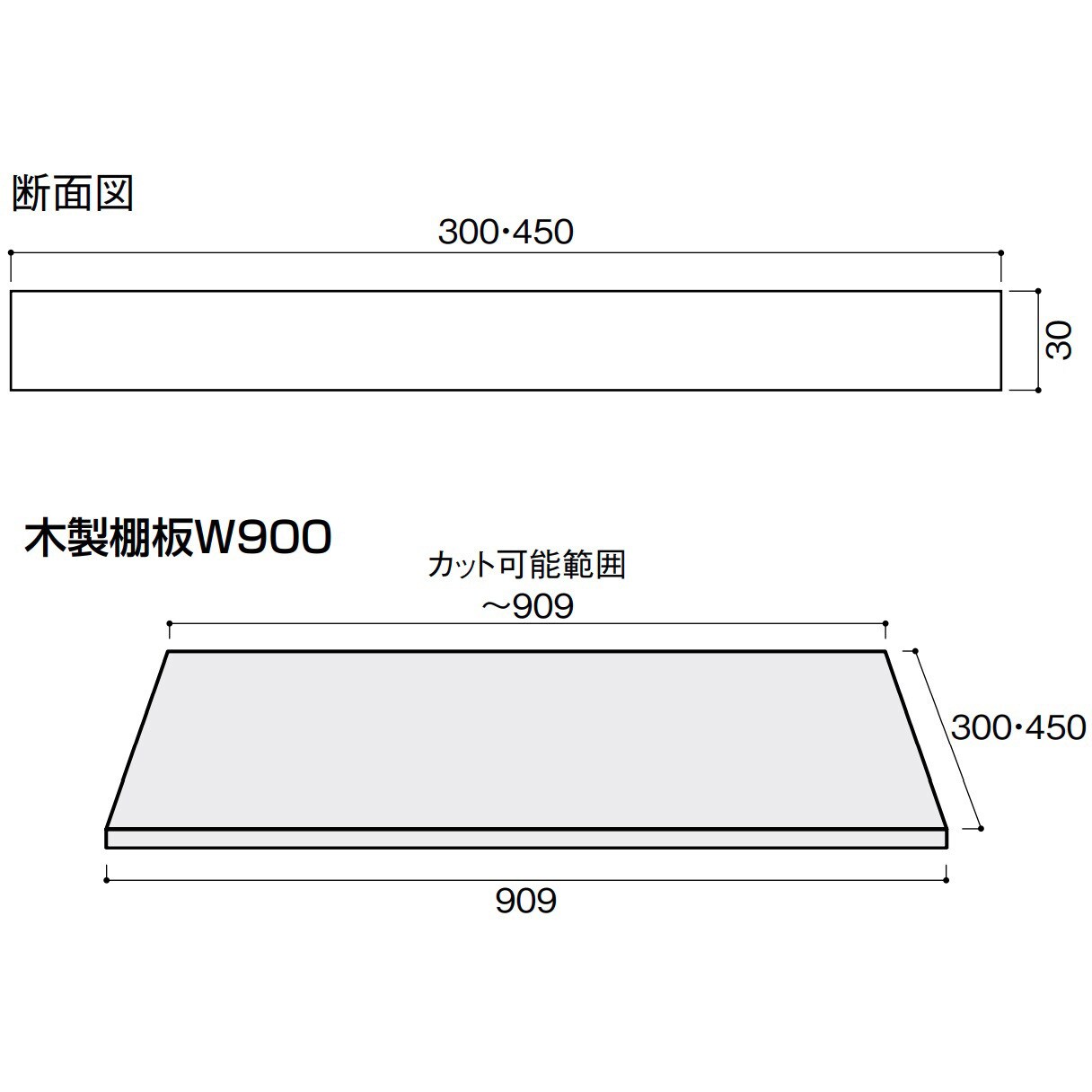 FAJ6-41MK 内部ユニットFiTIO 背面棚柱タイプ 木製棚板(カット FAJ6-41MK 内部ユニットFiTIO 背面棚柱タイプ 木製棚板(カット