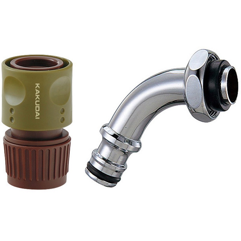 568-351 屋外用ホース接続セット(万能ホーム水栓用) 1個 カクダイ