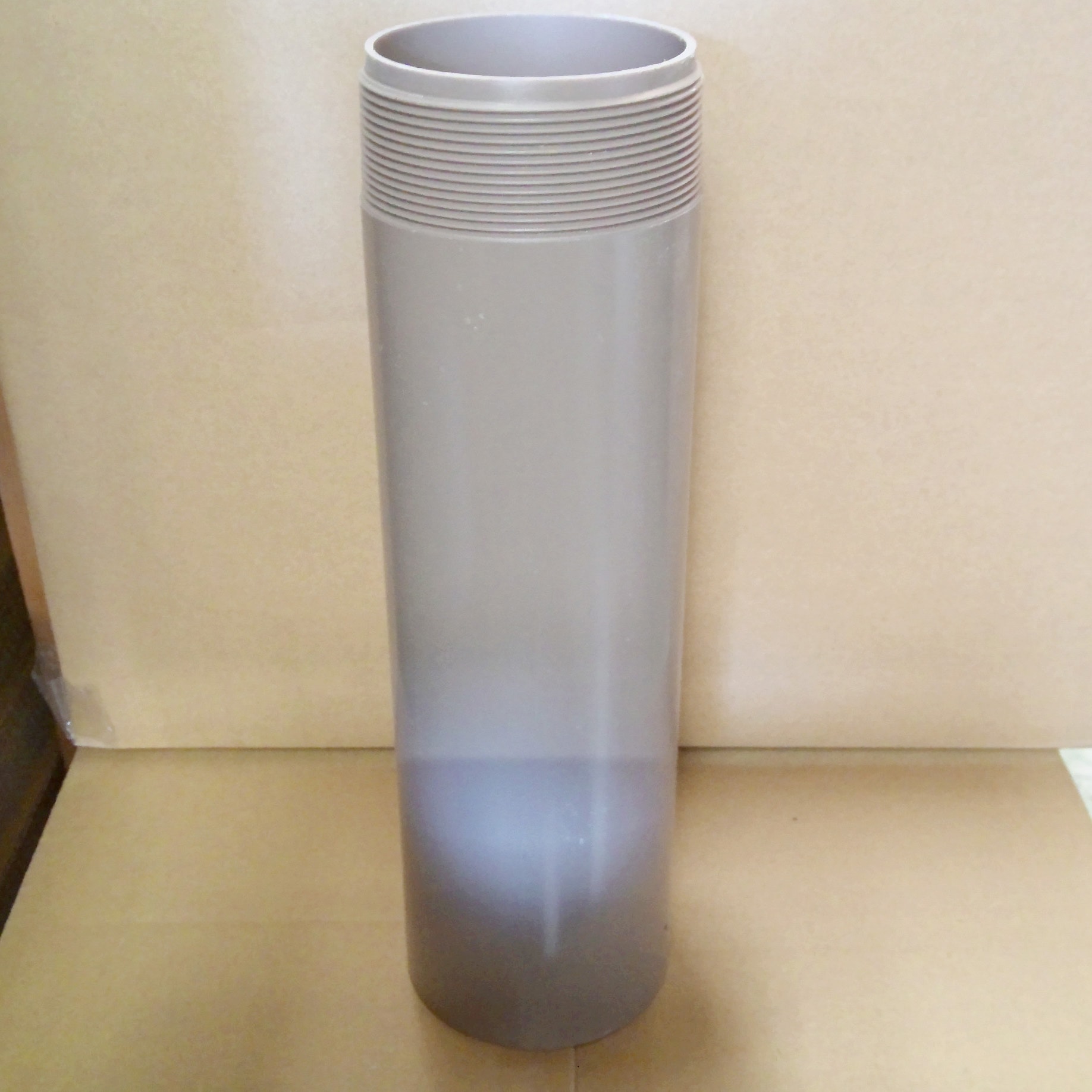 VP100-500L ネジ切り(ドレン用)パイプ VP100 クボタ(Kubota) 片側テーパーネジパイプ ココア色 長さ500mm