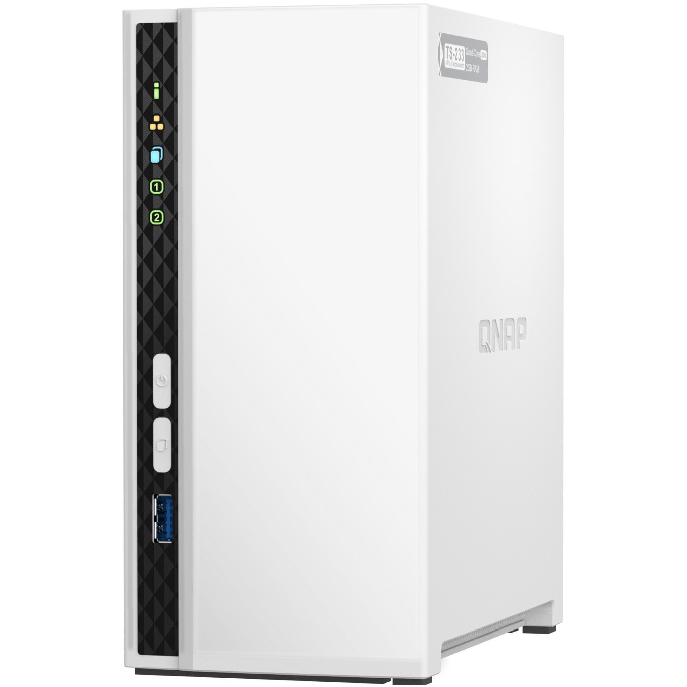 T233M302 QNAP NAS TS-233 ミドル 2/4/6/8/12/20TB 3年保証 1個 QNAP 【通販モノタロウ】