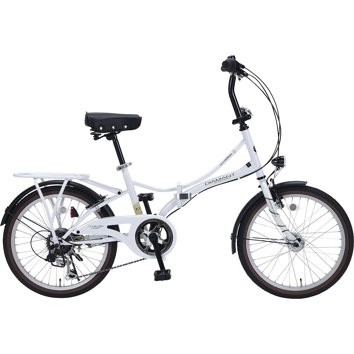 MF204-W 折畳自転車20インチ・シマノ6段ギア付MF204リーズ 1台