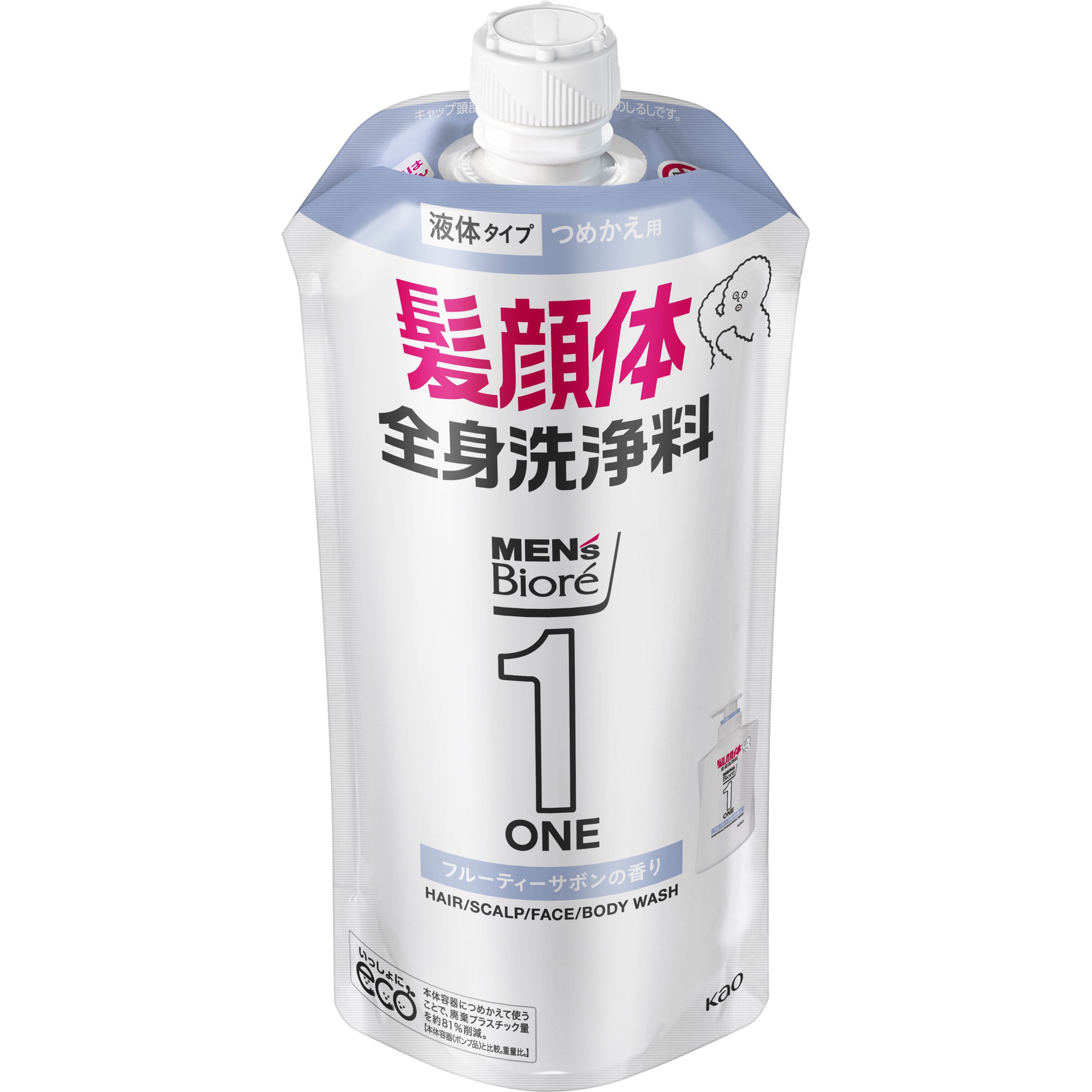 メンズビオレワンオールインワンフルーティーサボンの香り 花王