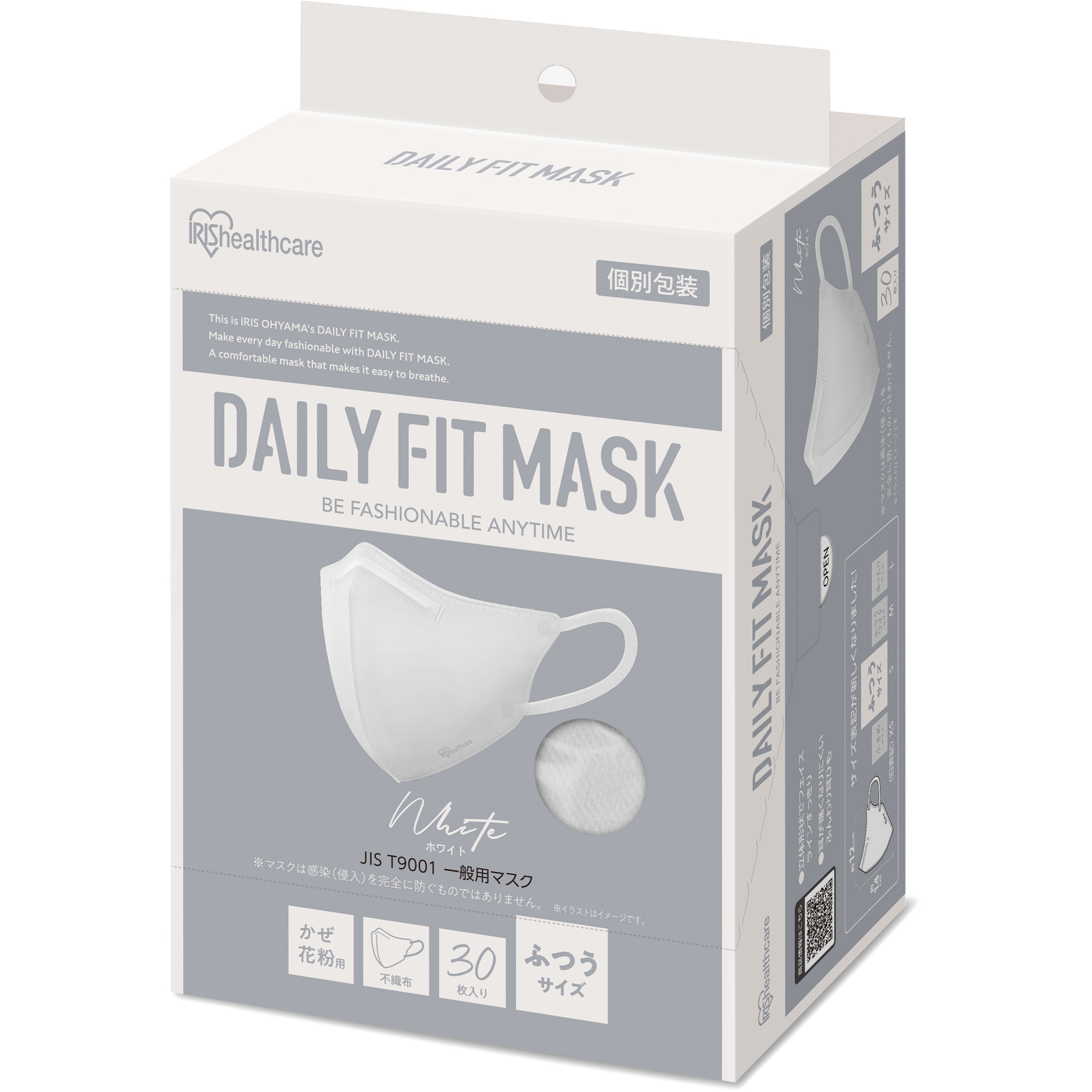 RK-F30SW DAILY FIT MASK 立体 ふつうサイズ 30枚入 1箱(30枚