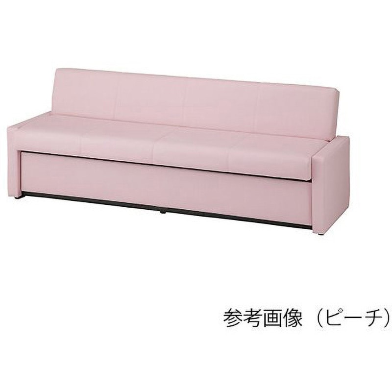 リクライニングベンチ 収納付 ナビス(アズワン) モカ色  1台