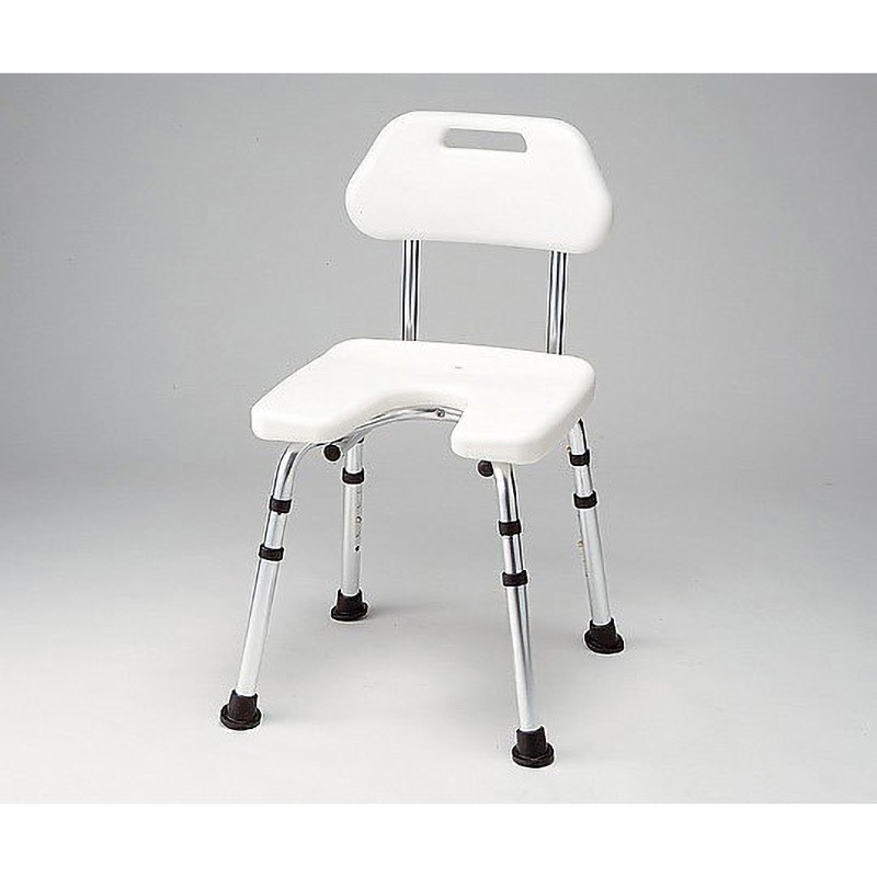 HS-4271 Uシートシャワーいす HS-427シリーズ ナビス(アズワン) ホワイト色 背付