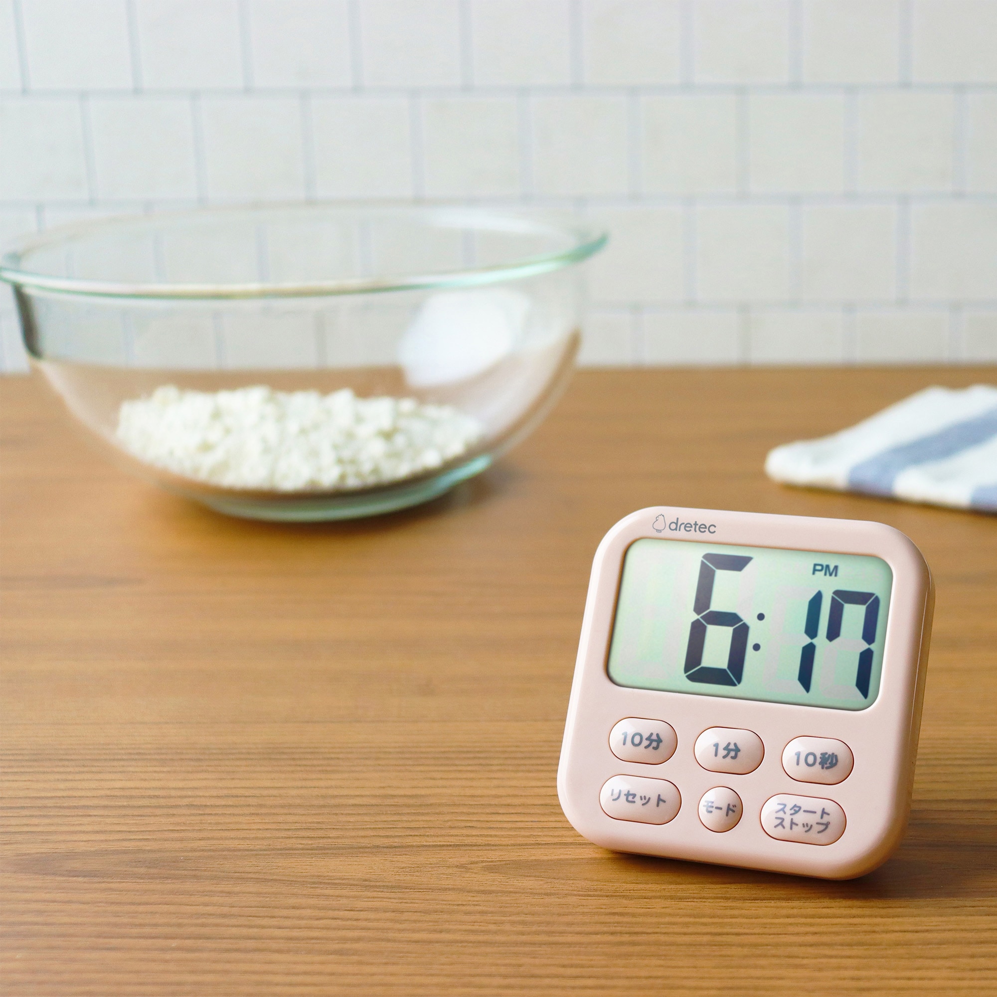 T-615PK 大画面タイマー「シャボン6」 ドリテック デジタル 壁掛け