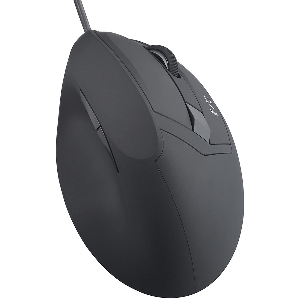 MUS-UKF208BK 有線静音5ボタンBlueLEDエルゴマウス ナカバヤシ 青色LED