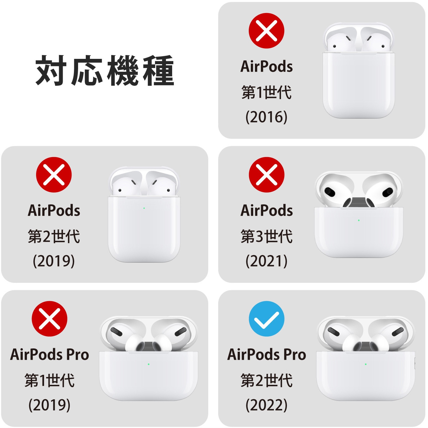 AVA-AP4UCGPN AirPods Pro 第2世代 (2022) ケース ソフト カバー