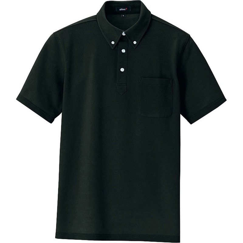 セット　即購入OK アイトス 部屋干しボタンダウン半袖ポロシャツ（男女兼用） ピンク LL