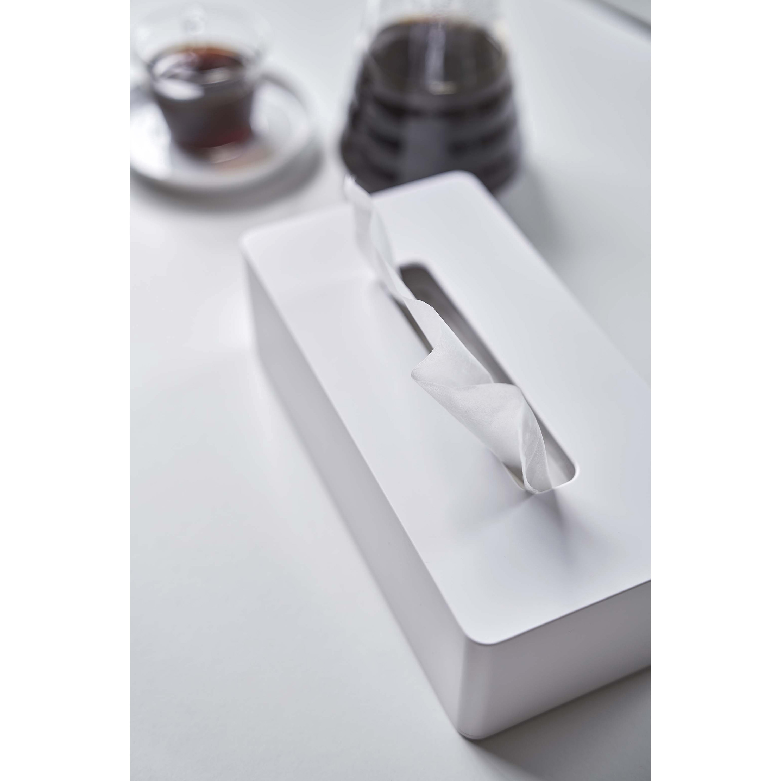 5583 タワー ティッシュケース レギュラー 山崎実業 ホワイト色