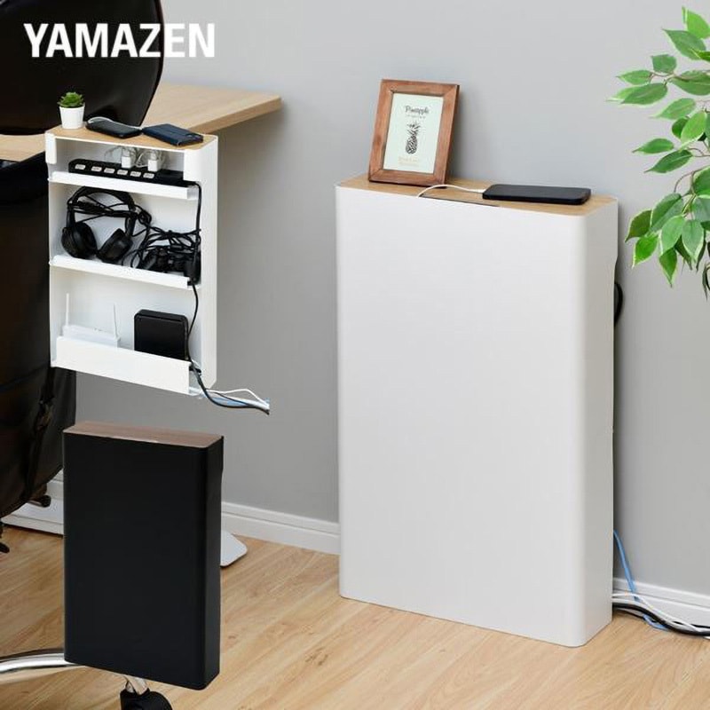 NRCB-65 山善 ケーブルボックス 3段 大型 Amazon｜山善(YAMAZEN) ケーブルボックス 大型 3段 (ルーター