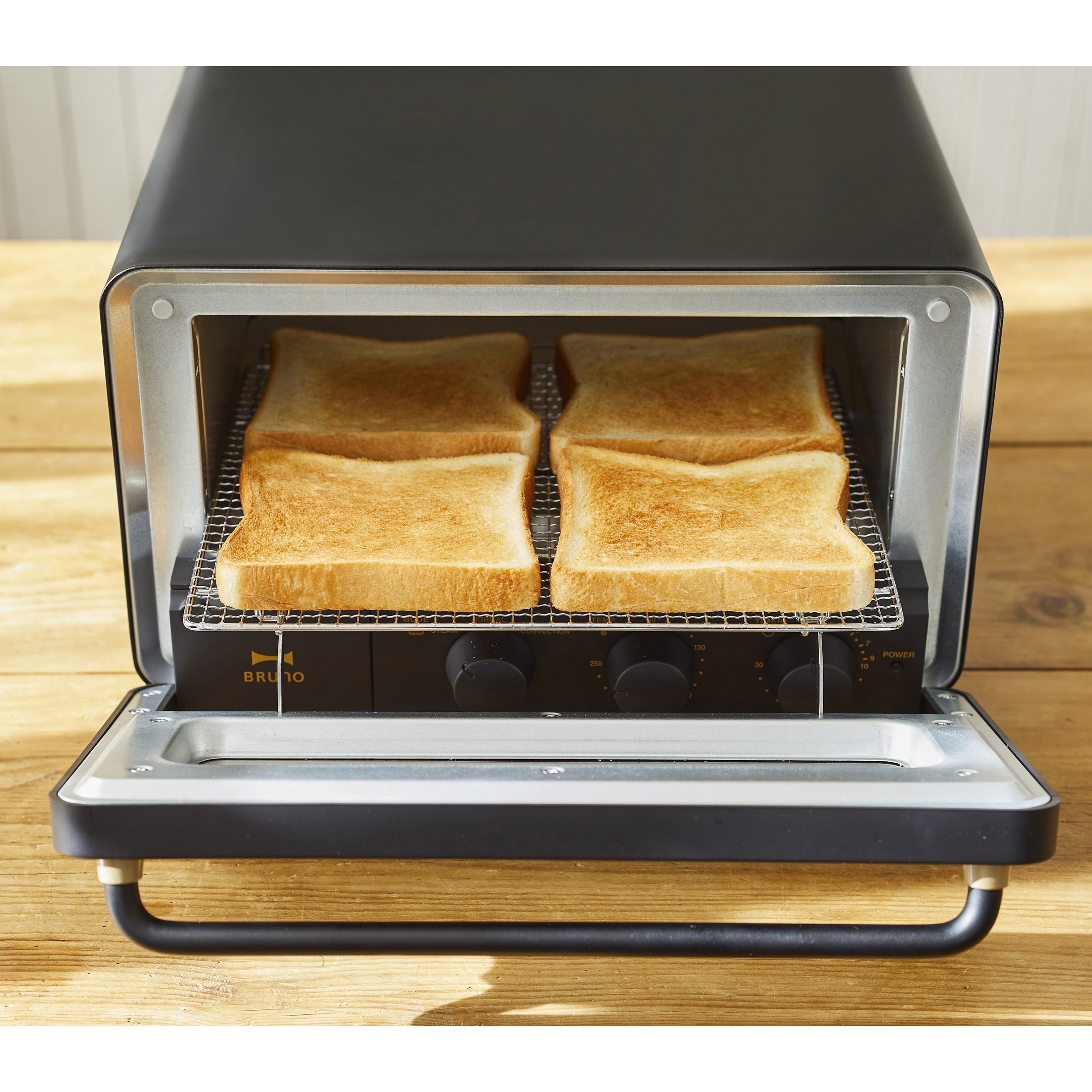 BRUNO スチーム＆ベイク トースター BOE067-BK BOE067-BK スチーム&ベイク トースター 1台 BRUNO(ブルーノ) 【通販